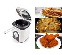 NEW 1L MINI & COMPACT SMALL KITCHEN DEEP FAT FRYER & BASKET FISH & CHIPS FRYING