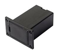 New 1pc 9V Black Holder For Case Box Compartment Cover Guitar Bass Picku Case Holder Box Bracket Stand Shelf Storage Container Pack Cover Organizer Bag Pouch Charger Clip Slot Rack Box