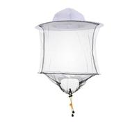 New 1pc Beekeeping White Cotton Bee Hat Veil With Closure Beekeeping High-end Hat Hinged Supplies F9z5 And Protecti