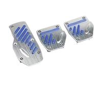 New 2/3pcs Universal Non-Slip Aluminum Manual Transmission Car Pedal Cover Set Kit Pedali Red/Blue/Silver Car Accessories Non-slip Footrest Pedal(Manual Blue)