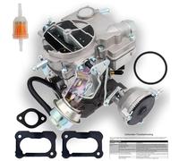 New 2 Barrel Carburetor for Rochester 2GC Chevy 5.7L 350Cu 6.6L 400Cu Carb Small Block Engines 1975-1980 C10 C20 C30 C50 G10 P30 Bel Air Chevelle Corvette Automatic Choke,Large Base