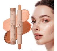 New 2 Colors Professional Makeup Wonder Stick - Face Shaping & Contouring Stick, Double-Headed Highlight Contour Stick (#02)
