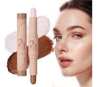 New 2 Colors Professional Makeup Wonder Stick - Face Shaping & Contouring Stick, Double-Headed Highlight Contour Stick (#04)