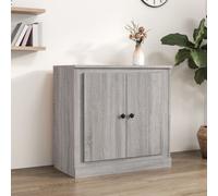 vidaXL Sideboard Grey Sonoma 70x35.5x67.5 cm Engineered Wood