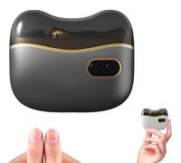 New 2-in-1 Electric Nail Clippers,Grinder for Seniors, Automatic Nail Trimmer for Thick Toenails with LED Light, Rechargeable Safe Fingernail Cutter Suitable for The Whole Family (Black)