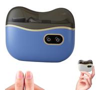 New 2-in-1 Electric Nail Clippers,Grinder for Seniors, Automatic Nail Trimmer for Thick Toenails with LED Light, Rechargeable Safe Fingernail Cutter Suitable for The Whole Family (Blue)