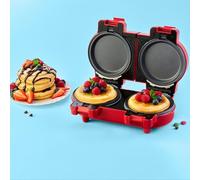 New 2-in-1 Waffle & Pancake Maker With Two Plates to Cook 2 At A Time, Change the Plates to Make Waffles Or Pancakes, Easy Clean Detachable Non-Stick Cooking Plate, Perfect For You.