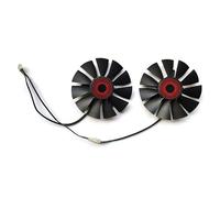 New 2 Pcs 75mm T128010SH 4-Pin DC 12V GTX 960 GPU Cooling Fans For ASUS STRIX GTX1060 960 950 Graphics Card Cooling (Color : 2PCS)