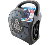 New 2 Way 20M Extension Reel Heavy Duty Waterproof Lead Gang Mains Socket 13 AMP