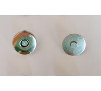 New 2 x 18MM Magnetic Silver Colour Bag Fasteners Clasps Magnet Handbag Metal Button