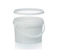 NEW 20 x 2.5 L, Ltr, Litre Plastic Buckets with Lids