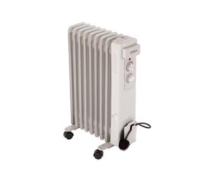 NEW 2000W 9 Fin Portable Oil Filled Radiator Electric Heater