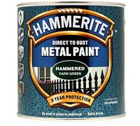 New 2015 Hammerite Hammered Direct to Rust Metal Paint Dark Green 2.5L