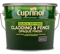 New 2017 Cuprinol Quick Drying Cladding & Fence Opaque Dark Oak 10 litres