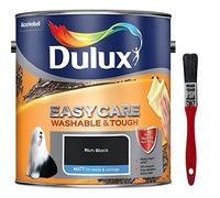New 2017 Dulux Easycare Washable & Tough Matt Rich Black 2.5L with Unique Stain Repellent Technology. Includes PSP Touch-up Brush.