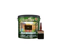 New 2018 Cuprinol Ducksback Shed & Fence Paint 9 Litre BLACK. Non Drip, Water Repellent and Frost Defence. Protection for 5 Years. Includes PSP 4” fence application woodcare brush.