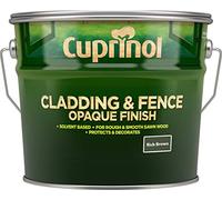 New 2018 Cuprinol Quick Drying Cladding & Fence Opaque Rich Brown 10 Litres
