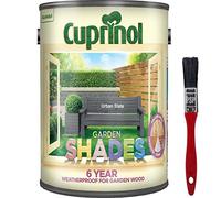 New 2018 Improved Formula Cuprinol Garden Shades Urban Slate 5L. Now Offers 6 Year Garden Wood Weather Protection. Includes PSP Touch up Wood Care Brush.