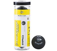 New 2020 DUNLOP (3 BALL TUBE) SQ.BALLS PRO (2 DOT) - Black - Multi Packs (1 Tube)