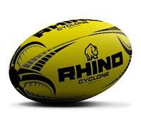 New 2020 RHINO RUGBY BALL CYCLONE Yellow - Training Ball - Sizes 3, 4, 5 - Multipacks (Size 4, 2 Balls)