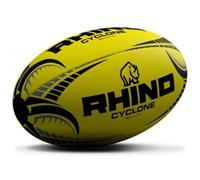 New 2020 RHINO RUGBY BALL CYCLONE Yellow - Training Ball - Sizes 3, 4, 5 - Multipacks (Size 5, 1 Ball)