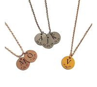 New 2024 Tiny Initial Gold Color Letter Necklace Initials Name Necklaces Pendant Jewelry For Women Girls Fashion Accessories Creative Gift, size, Stainless
