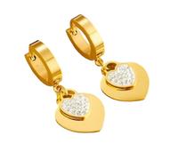 New 2025 316L Stainless Steel Earrings Golden Butterfly Flower Heart Pendant Accessories Women Birthday Gifts With For You jewelry