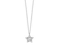 New 2025 925 Sterling Silver 14K Gold Plated Zircon Necklace For Women Star Double Pendant Clavicle Chain Simple Temperament Decoration Jewelry Commemorative With You Accessories Trendy Best For Gift