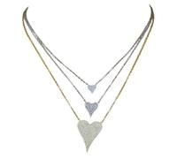 New 2025 925 Sterling Silver Clear Cz Cute Lovely Heart Charm Pendant Necklace Delicate Romantic Chain Women Lover Decoration Jewelry Luxury With You Accessories Trendy Best For Gift