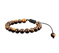 New 2025 Arrival 8Mm Tiger Eye Stone Beads Bracelet Adjustable Braided Rope Bangles Natural Lava Rock Men Women Yoga Balance Bracelets With For You Accessories Trendy Creative Gift