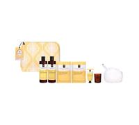 New 2025 Awaken & Shine Travel Kit | Energising Spa-Inspired Skincare & Body Care Gift Set with Body Cleanser, Lotion, Hand Cream, Sheet Masks & Polisher | Vegan Friendly