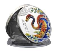 New 2025 Chinese Snake Year Challenge Coin Metal Medal Crafts Lucky Animal Collection Commemorative
