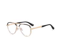 New 2025 clear lens male glasses transparent quare glasses frame for men metal decoration(1)