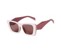 New 2025 Fashion Sunglasses For Women Trend Retro Personality Big Frame Sunglasses UV400 Sunshade Square Glasses(C6 Pink)
