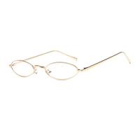 New 2025 Fashion Vintage Small Mini Oval Sunglasses For Women For Men Luxury Steampunk Sun Glasses Popular Shade UV400(C04)