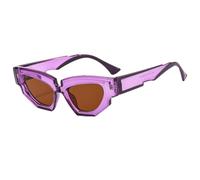 New 2025 Green Leopard Double Color For Women Polygon Cat Eye Sunglasses Retro Gradient Men Shades UV400 Sun Glasses(3)