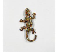 New 2025 Handmade Painted Spanish Mosaic Gecko Lizard 3D Fridge Magnets Tourism Souvenirs Refrigerator Magnetic Stickers (A)