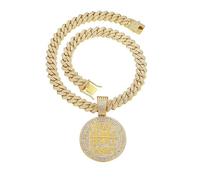 New 2025 Hip Hop Stay Hard Letter Pendant Cuban Chain Necklace Punk Gold Color Iced Out Necklaces Fashion Charm Men Women Decoration Jewelry Luxury With You Accessories Trendy Best For Gift