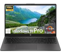 NEW 2025 HP 255 G10 FHD Laptop 8GB RAM AMD Ryzen 5 Win 11 Pro 256GB M.2NVMe SSD
