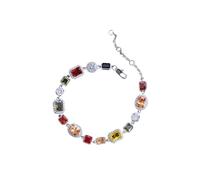 New 2025 Pera Luxury Gold Color Multicolor Cubic Zirconia Adjustable Link Chain Bracelets For Men And Women Hip Hop Style Decoration Jewelry Luxury With You Accessories Trendy Best For Gift