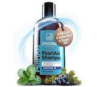 NEW 2025 Psoriasis Shampoo with Salicylic Acid - Natural Treatment for Dry, Itchy, Flaky, Red Scalp with Peat & Menthol. Promotes Hair Strength & Growth 250 ml