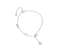 New 2025 Real 925 Sterling Silver High Exquisite White Rose Butterfly Bracelet For Women Wedding Party Fine Decoration Jewelry Commemorative With For You Accessories Trendy Creative Best For Gift
