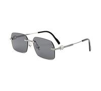 New 2025 Rimless Sunglasses Men Rectangle Black Retro Square Frameless Sun Glasses For Men Gafas De Sol(C04)