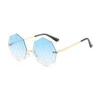 New 2025 Spider Net Shape Sunglasses For Women Rimless Sun Glasses Eyewear Male UV400(C6)