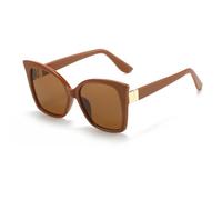 New 2025 Square Frame Fashion Cat's Eye Sunglasses Personalized Cateye Frame Street Shoot Versatile Sun Glasses Female