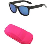 New 2025 Sun Glasses for Children Boys Girls Fashion Eyewares Coating Lens UV 400 Protection With Case(Blue and Rose Case)