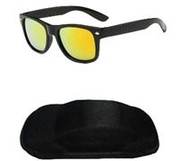 New 2025 Sun Glasses for Children Boys Girls Fashion Eyewares Coating Lens UV 400 Protection With Case(Orange and Blackcase)