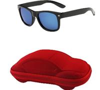 New 2025 Sun Glasses for Children Boys Girls Fashion Eyewares Coating Lens UV 400 Protection With Case(Blue and Red Case)