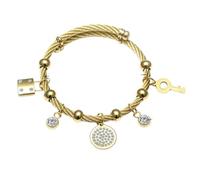 New 2025 Unisex Islamic Personalized Bracelet Stainless Steel Stretch Devil'S Eye Wire Fatima Adjustable Everyday Gift For Women Jewelry Findings Fashion Trendy Accessories Creative For Women And Men