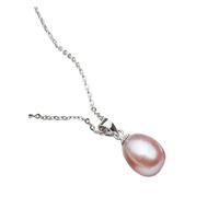 New 2025 Unisex Real 925 Sterling Silver White Natural Freshwater Pearl Necklace Pendant For Women Daughter Birthday Gift Decoration Jewelry Luxury With You Accessories Trendy Best For Women And Men